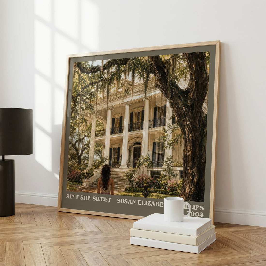 Ain't She Sweet literary print framed by window – literary home decor