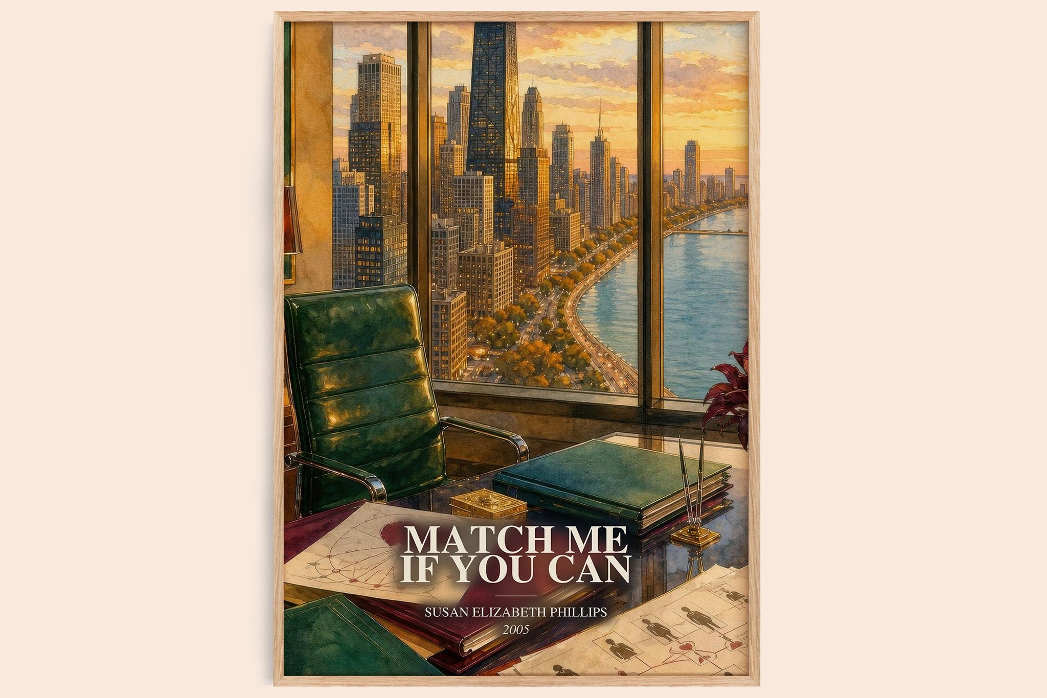 Match Me If You Can Book Watercolour Illustration by S. Phillips