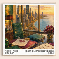 Match Me If You Can literary book poster by Susan Elizabeth Phillips – framed literary art print