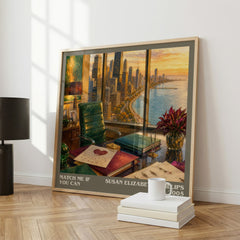 Match Me If You Can literary print framed by window – literary home decor