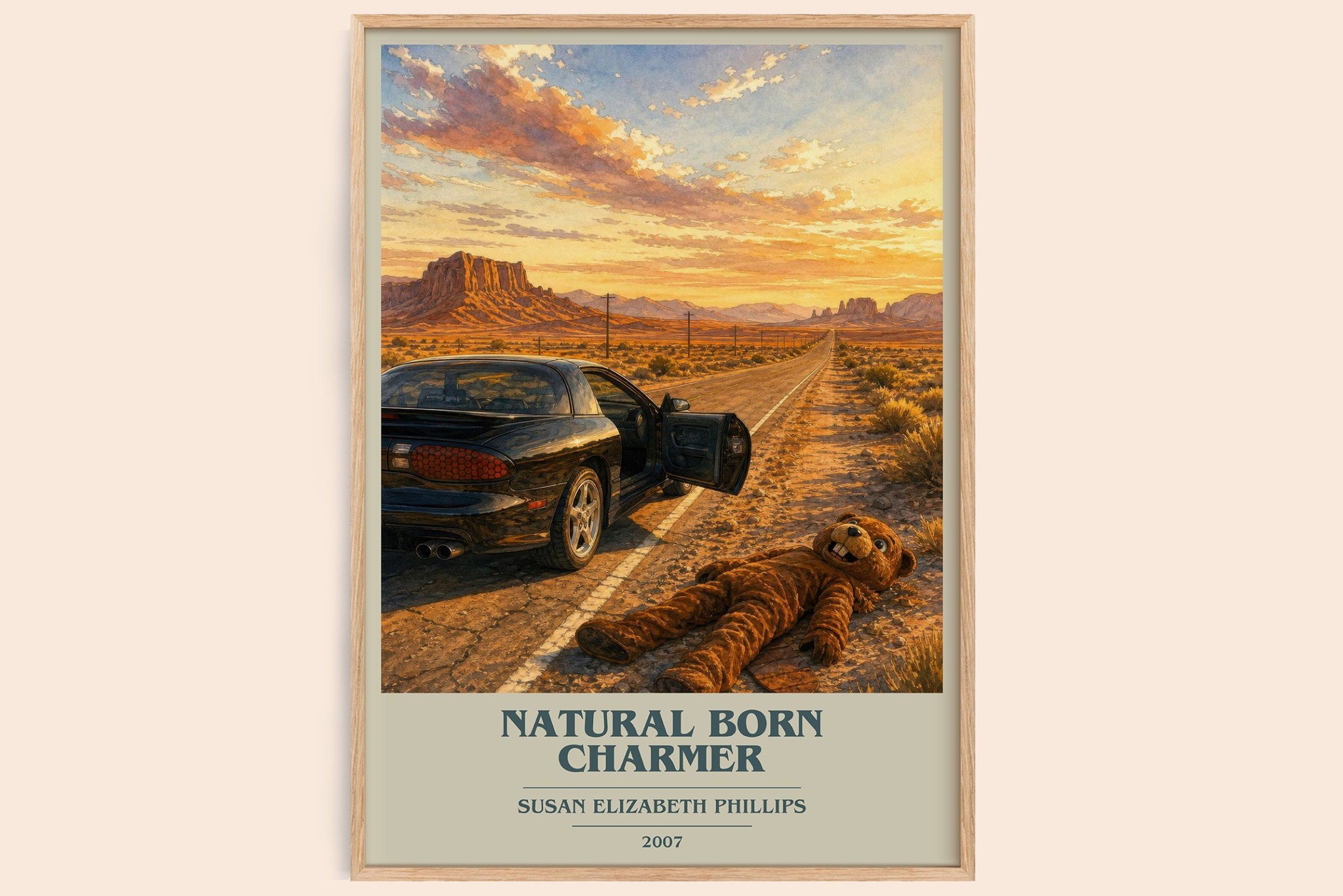 Natural Born Charmer Book Cover Poster by Susan Elizabeth Phillips