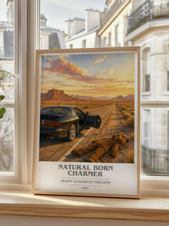 Natural Born Charmer book cover poster colour and style options – Susan Elizabeth Phillips book art