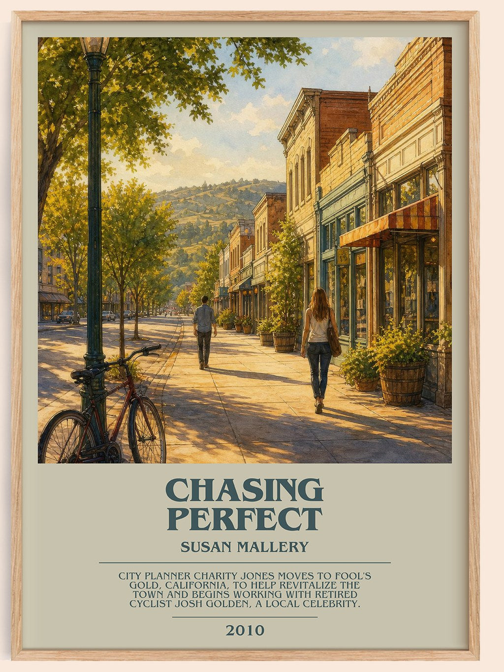 Chasing Perfect bookish book poster by Susan Mallery – framed literary art print