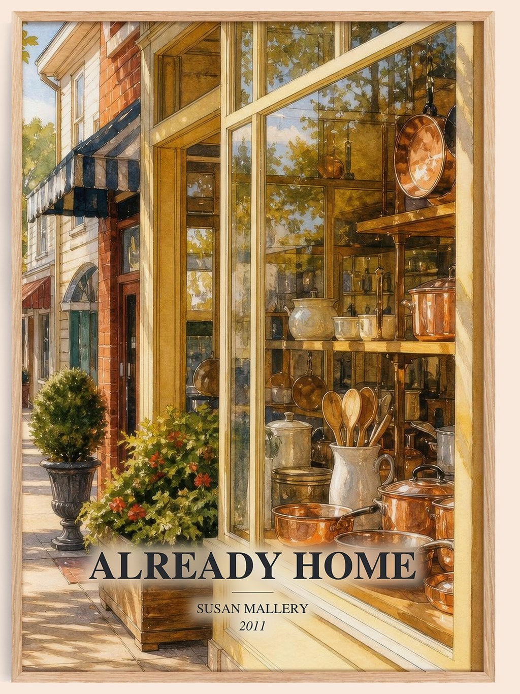 Already Home watercolour book poster by Susan Mallery – framed literary art print