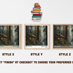 Virgin River literary print in frame leaning in hallway – romance wall art