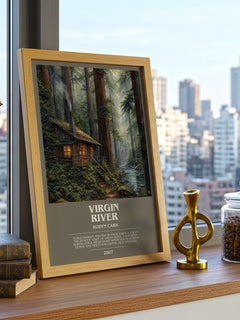 Virgin River bookish print framed by window – literary home decor