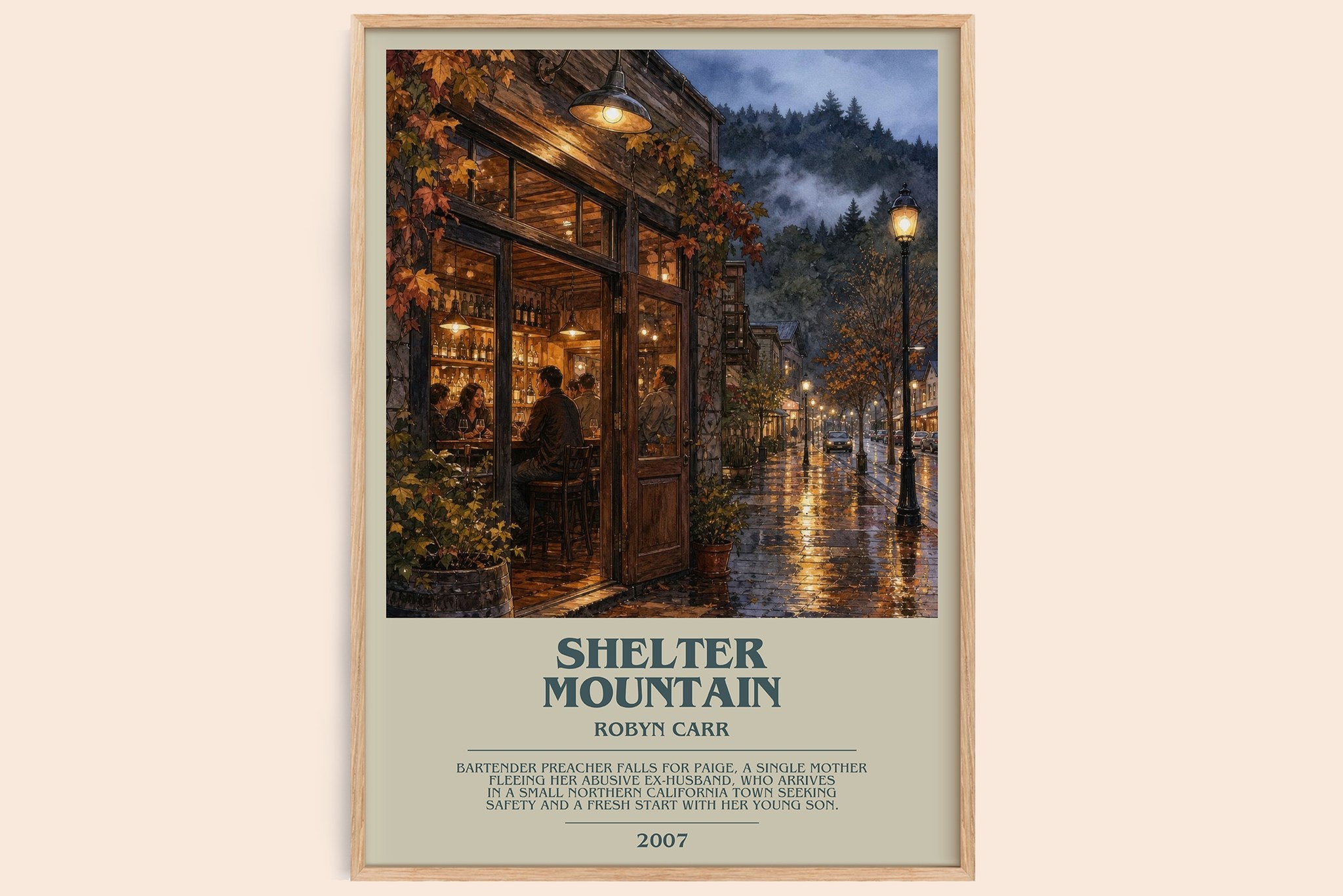 Shelter Mountain Bookish Wall Art by Robyn Carr