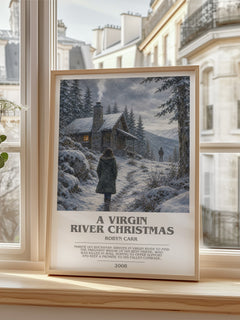 A Virgin River Christmas bookish poster colour and style options – Robyn Carr book art