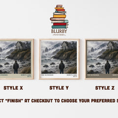 The Wanderer literary print in frame leaning in hallway – romance wall art