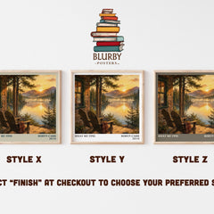 What We Find literary print in frame leaning in hallway – contemporary fiction wall art