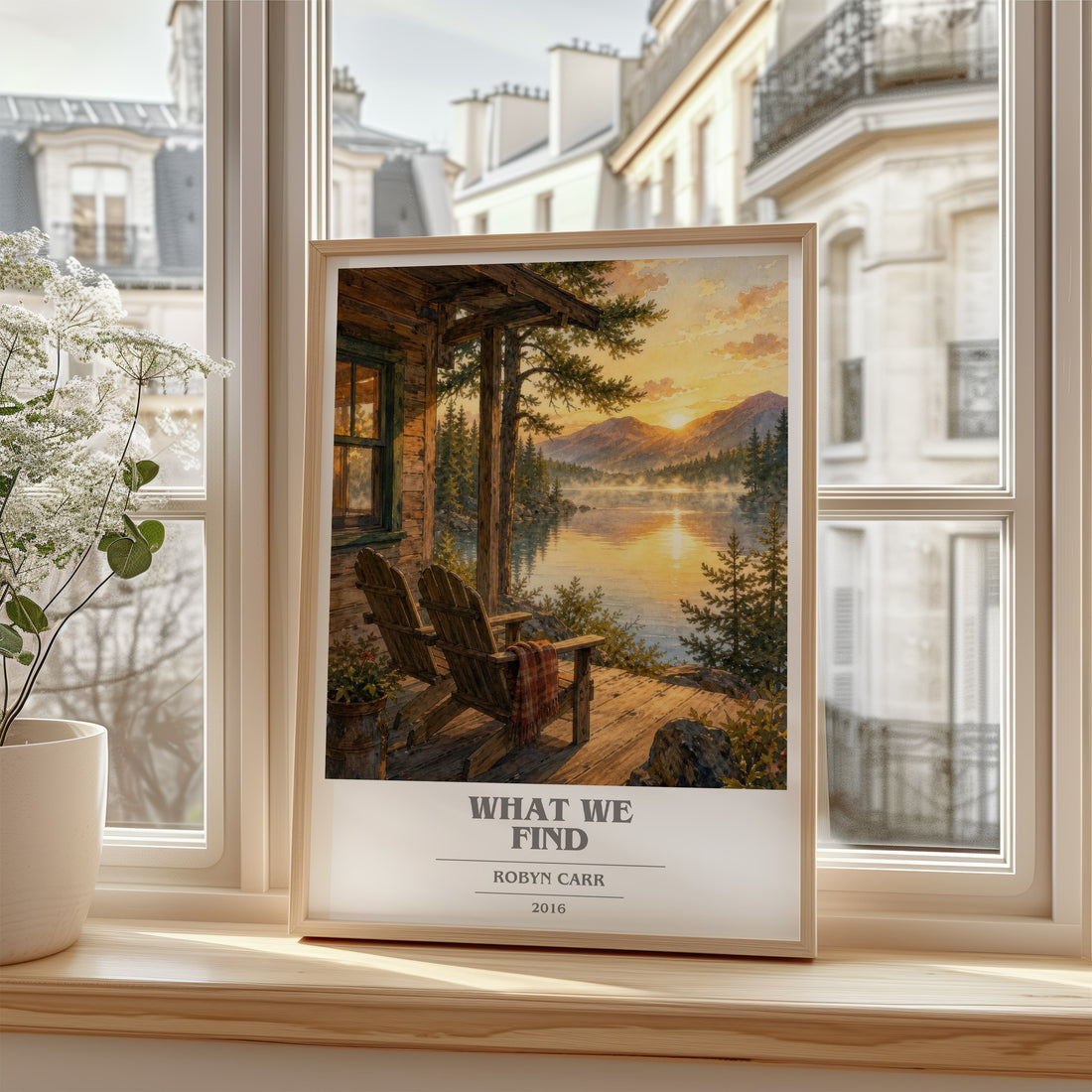 What We Find book cover poster colour and style options – Robyn Carr book art