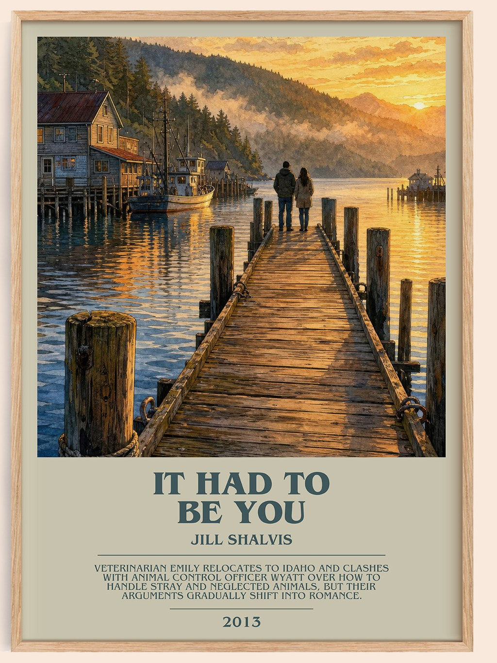 It Had to Be You bookish book poster by Jill Shalvis – framed literary art print