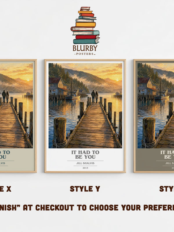 It Had to Be You book cover print in frame leaning in hallway – romance wall art