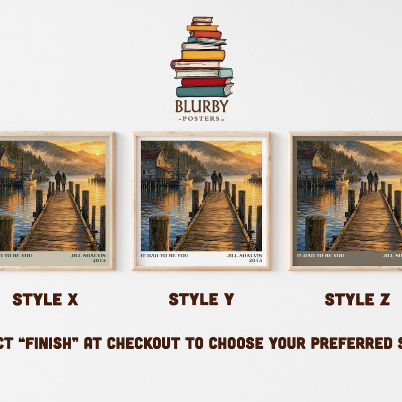 It Had to Be You literary print in frame leaning in hallway – romance wall art