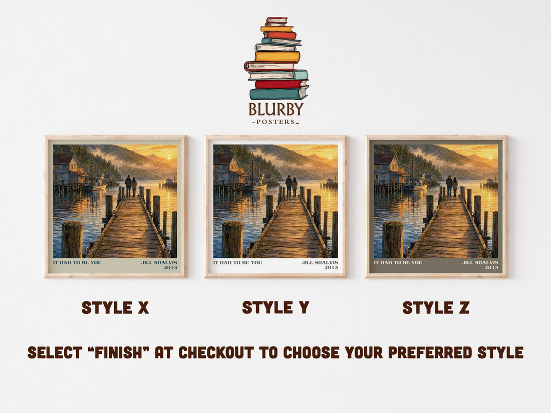 It Had to Be You literary print in frame leaning in hallway – romance wall art (mockup)