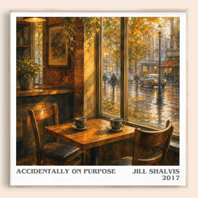 Accidentally on Purpose literary book poster by Jill Shalvis – framed literary art print