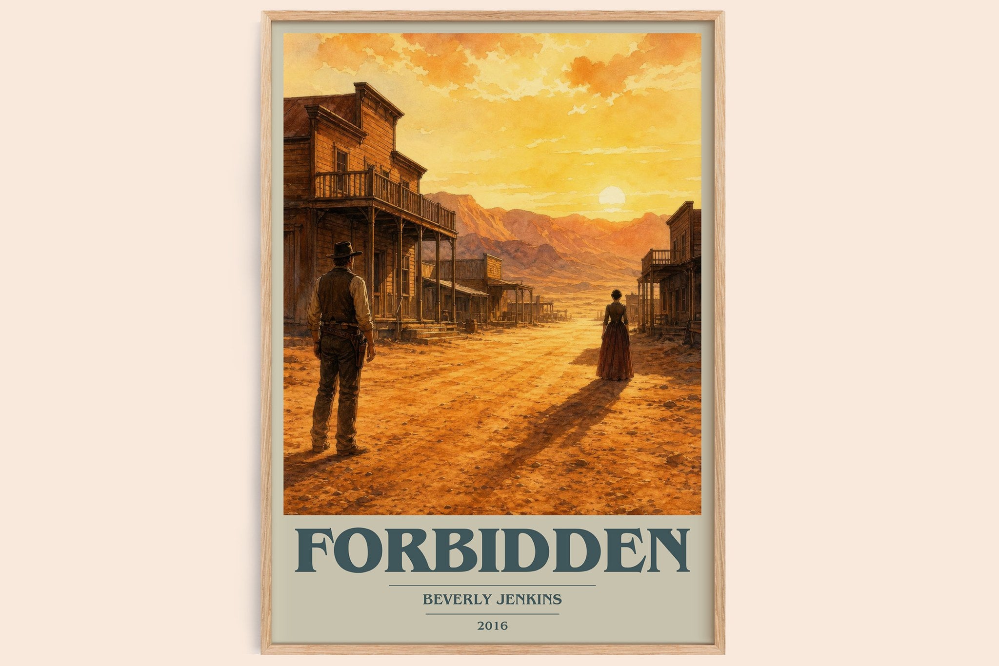 Forbidden Book Cover Poster by Beverly Jenkins