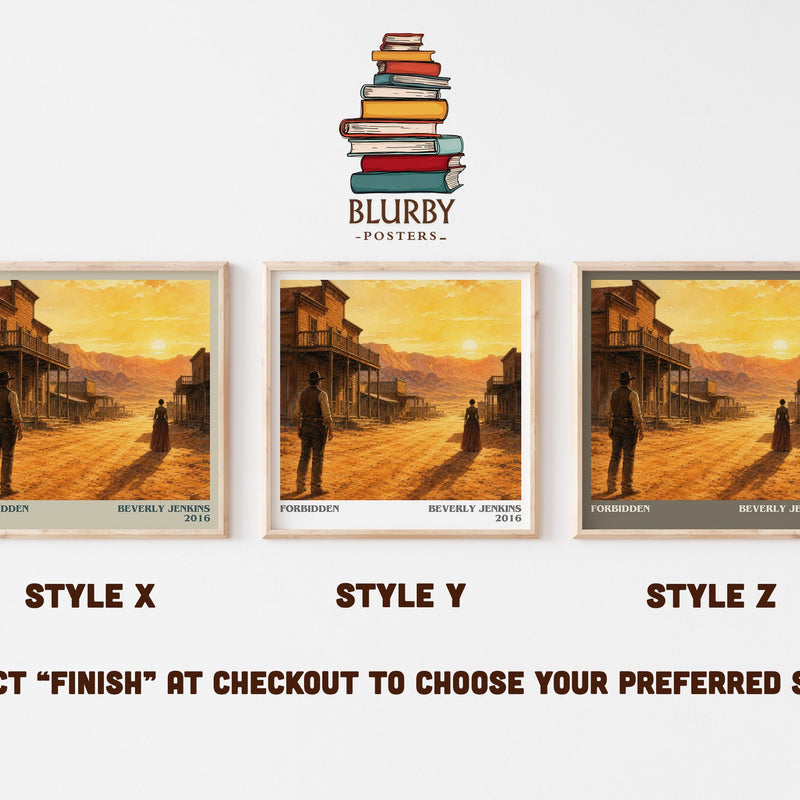 Forbidden literary print in frame leaning in hallway – romance wall art