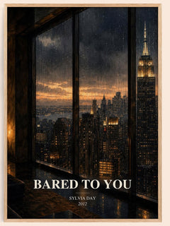 Bared to You watercolour book poster by Sylvia Day – framed literary art print