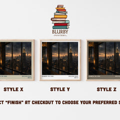 Bared to You literary print in frame leaning in hallway – romance wall art