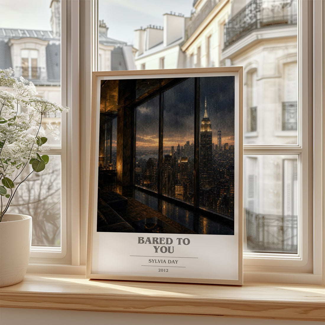 Bared to You book cover poster colour and style options – Sylvia Day book art