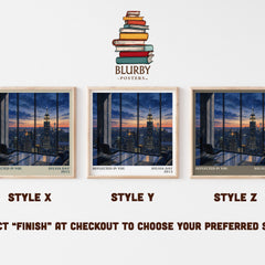 Reflected in You literary print in frame leaning in hallway – romance wall art