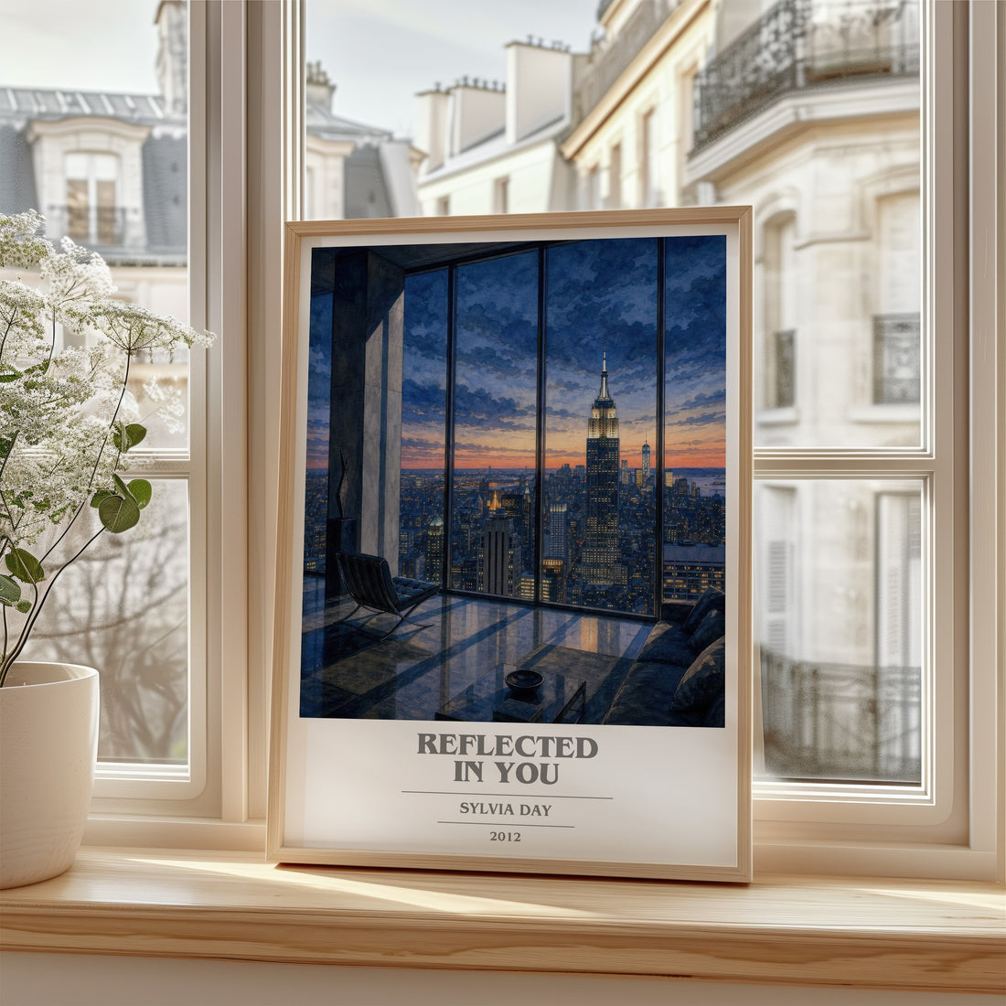 Reflected in You book cover poster colour and style options – Sylvia Day book art