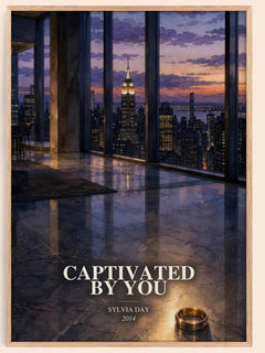 Captivated by You watercolour book poster by Sylvia Day – framed literary art print