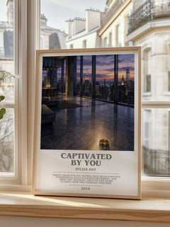 Captivated by You bookish poster colour and style options – Sylvia Day book art