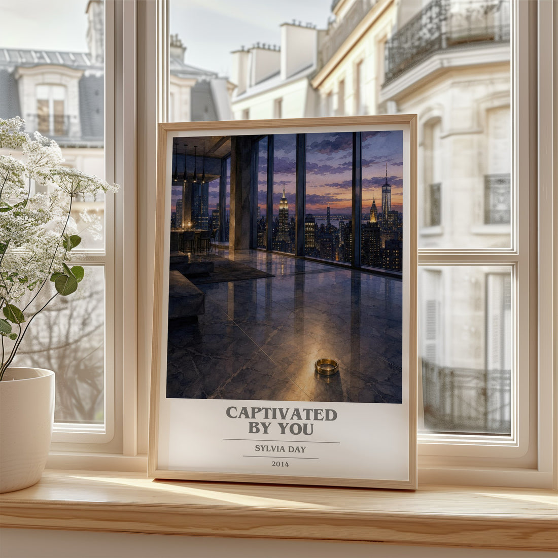 Captivated by You book cover poster colour and style options – Sylvia Day book art