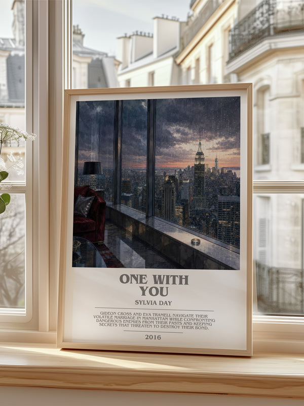 One with You bookish poster colour and style options – Sylvia Day book art