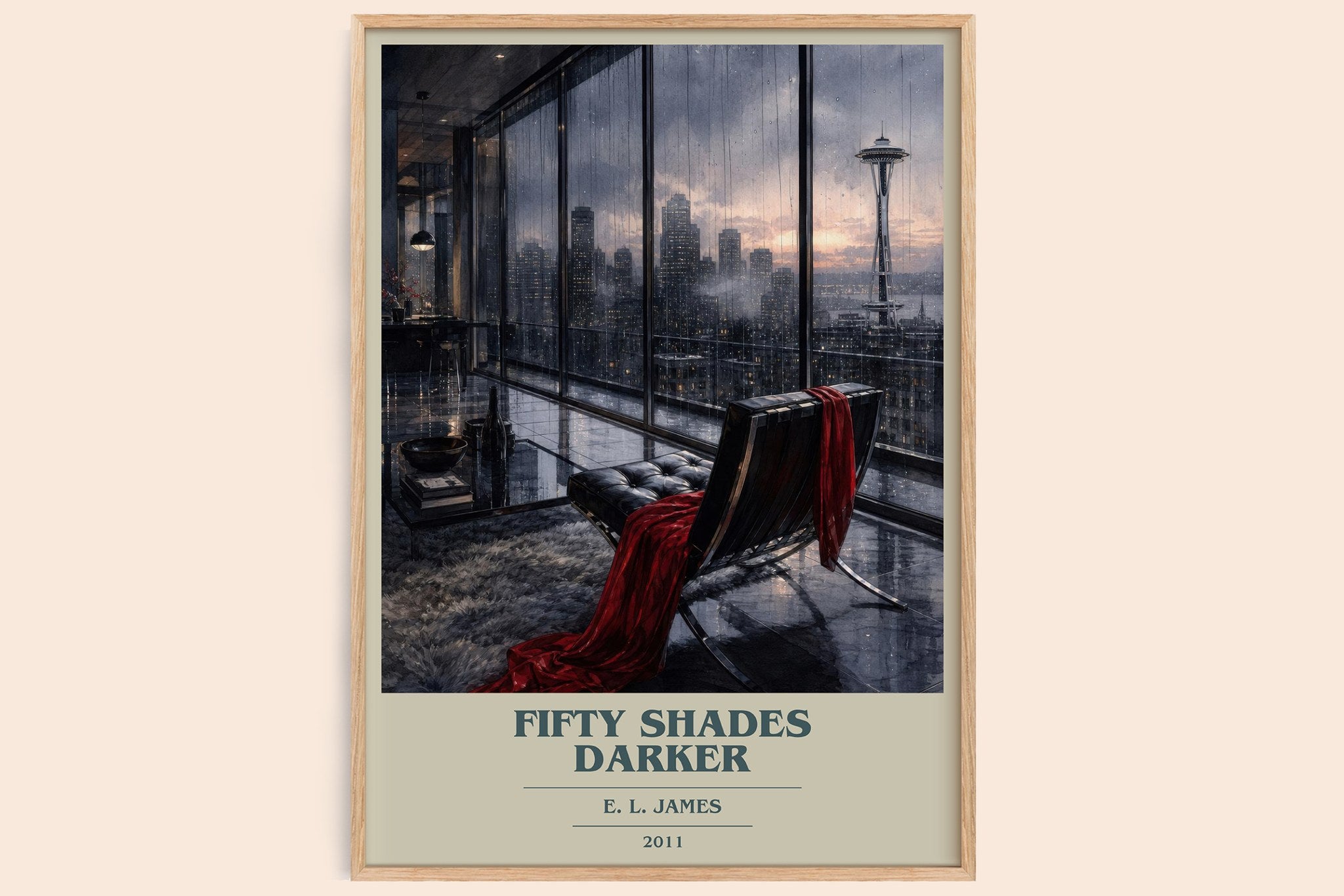 Fifty Shades Darker Book Cover Poster by E. L. James