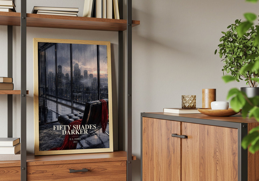 Fifty Shades Darker book watercolour illustration paper finish options – matte satin gloss