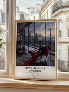 Fifty Shades Darker book cover poster colour and style options – E. L. James book art