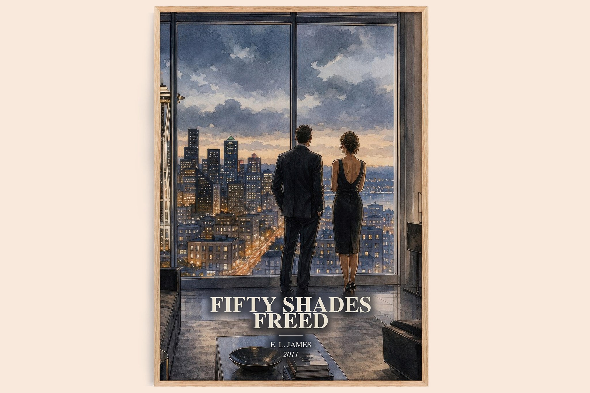 Fifty Shades Freed Book Watercolour Illustration by E. L. James