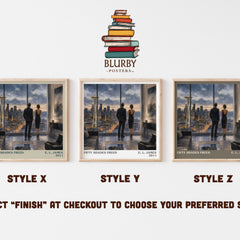 Fifty Shades Freed literary print in frame leaning in hallway – romance wall art