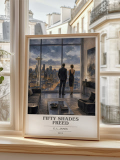 Fifty Shades Freed book cover poster colour and style options – E. L. James book art