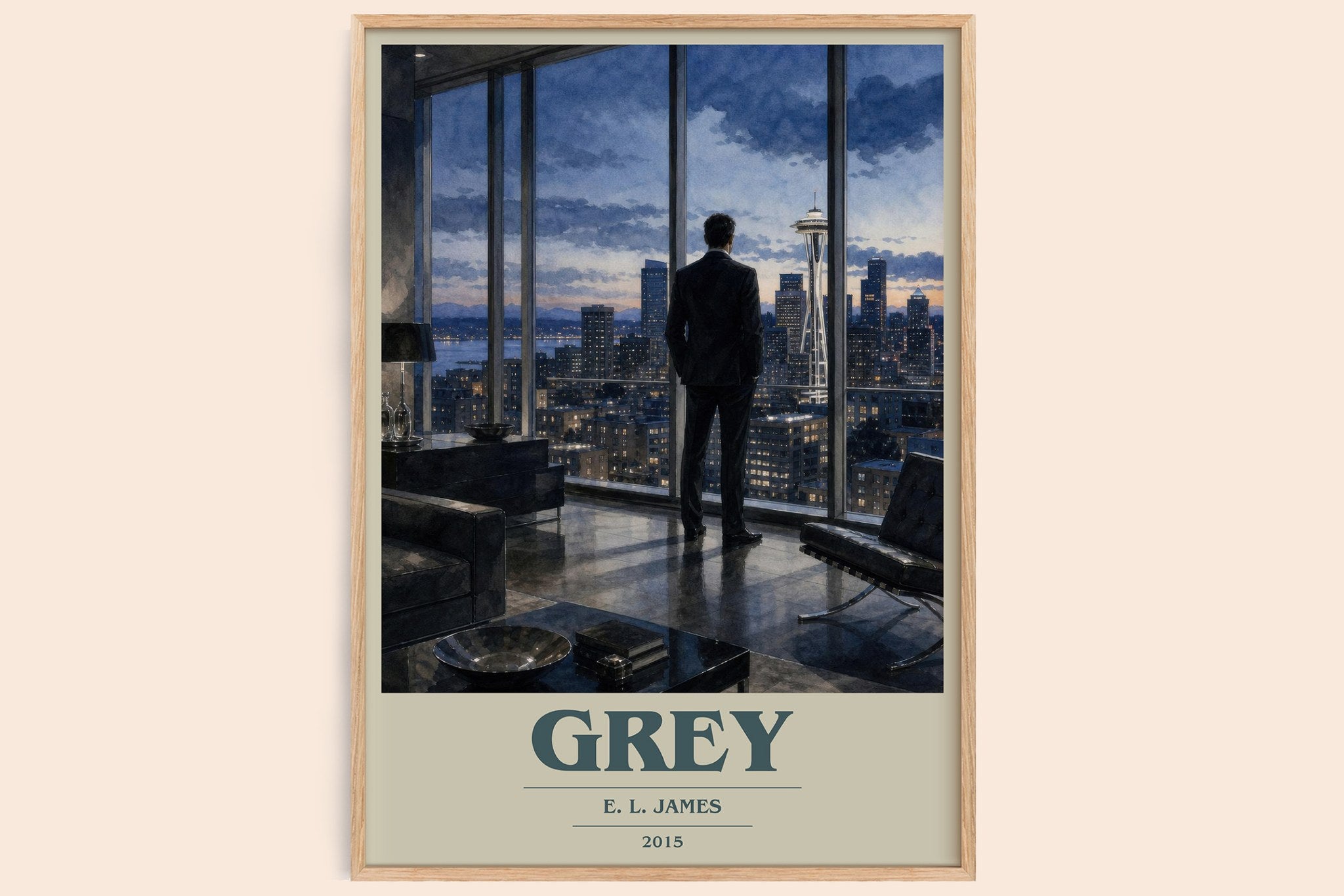 Grey Book Cover Poster by E. L. James