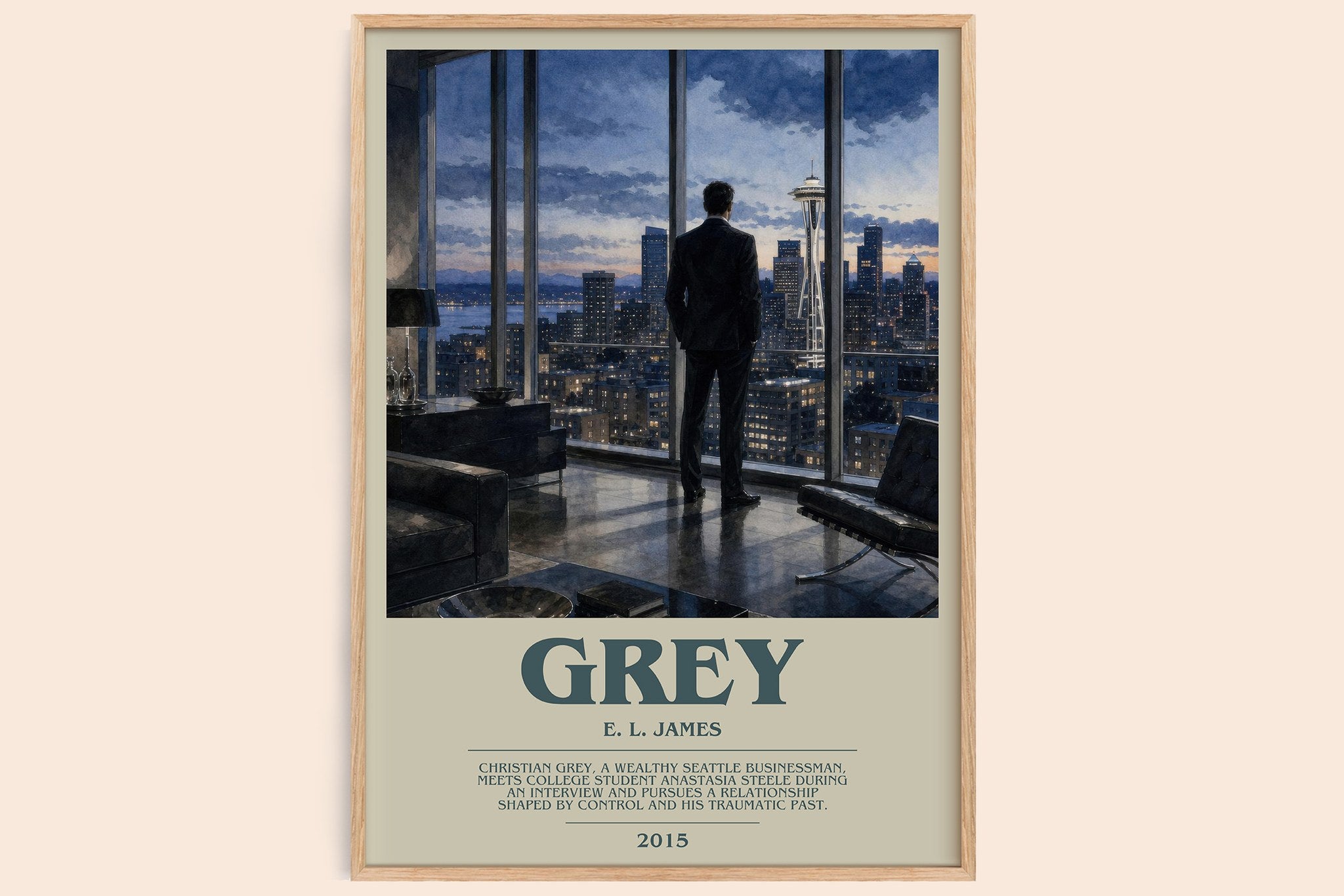 Grey Bookish Wall Art by E. L. James