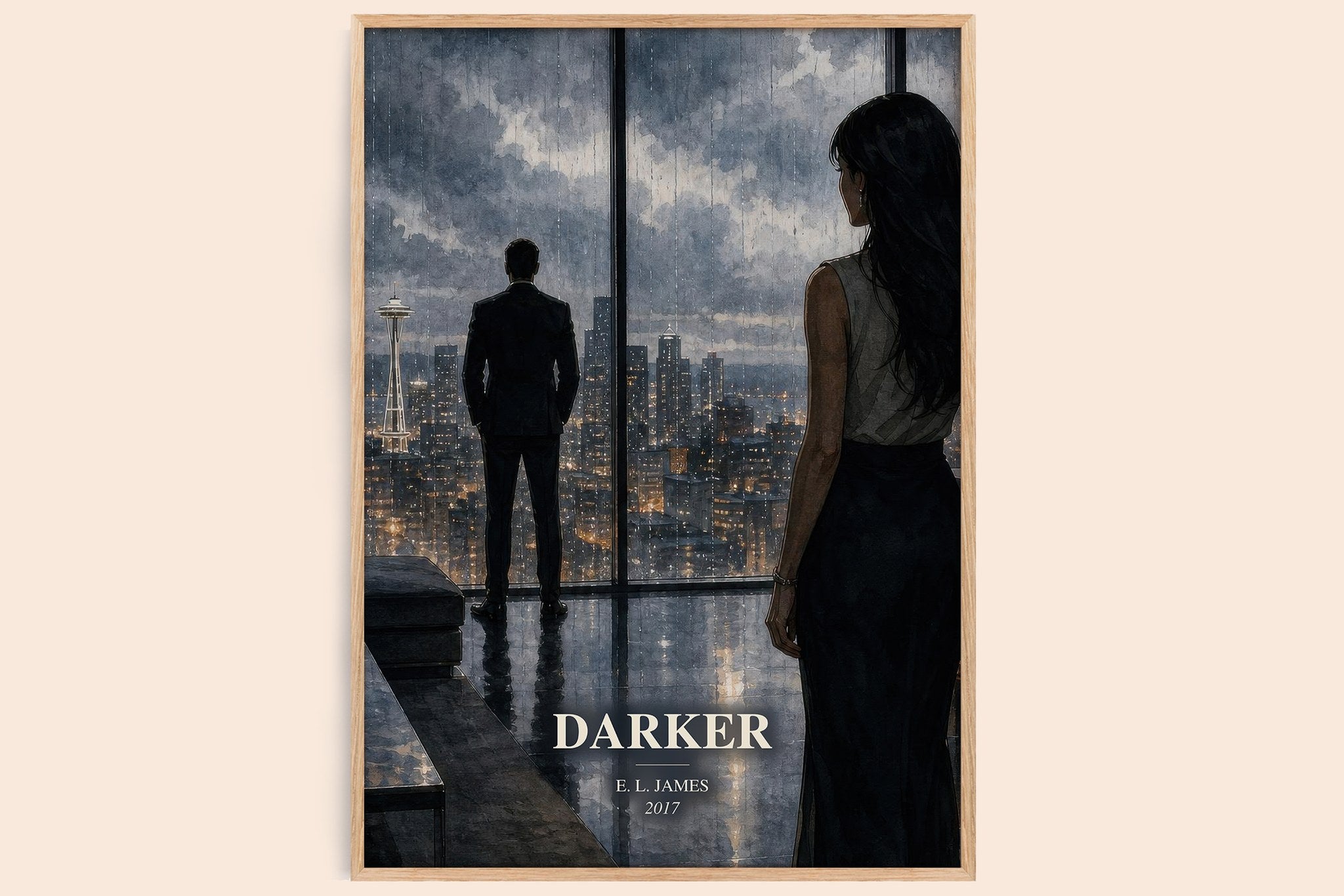Darker Book Watercolour Illustration by E. L. James