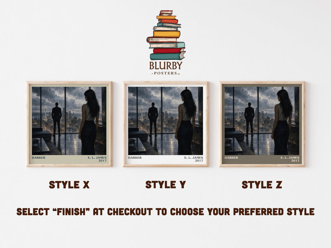 Darker literary print in frame leaning in hallway – romance wall art (mockup)