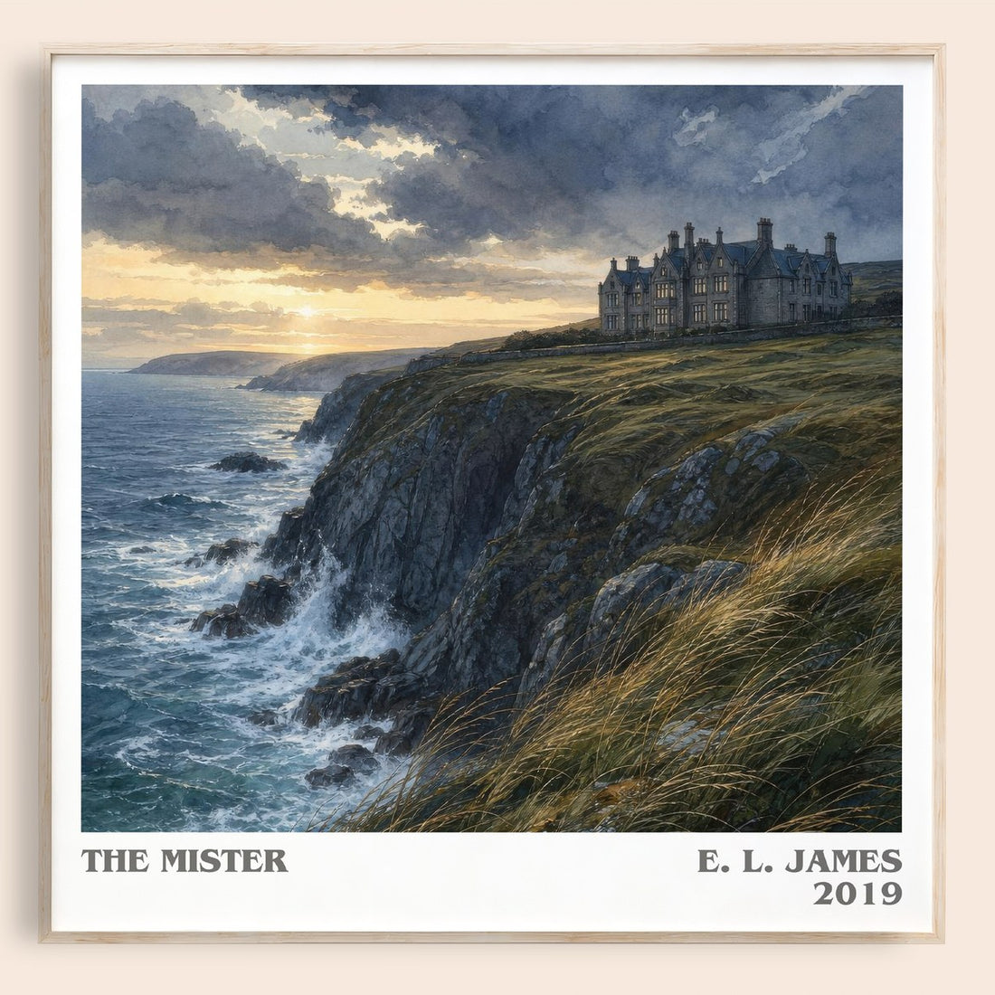 The Mister literary book poster by E. L. James – framed literary art print