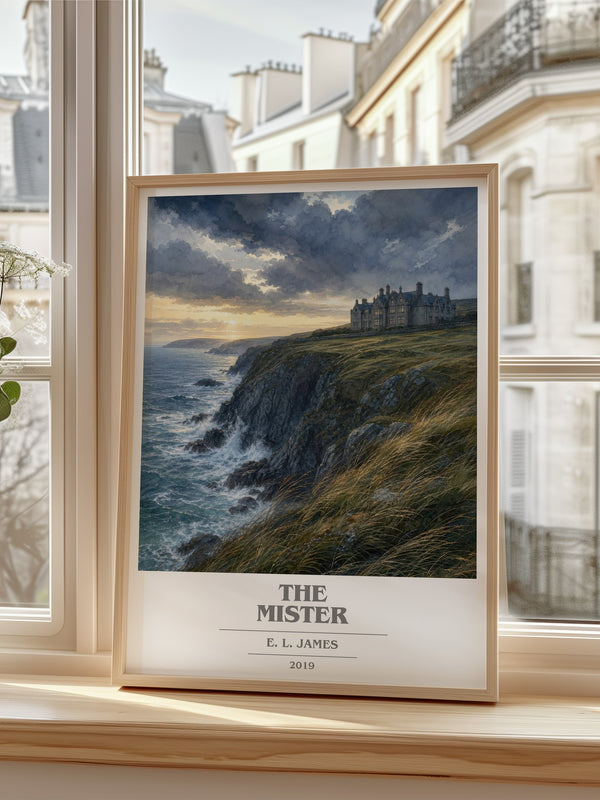The Mister book cover poster colour and style options – E. L. James book art