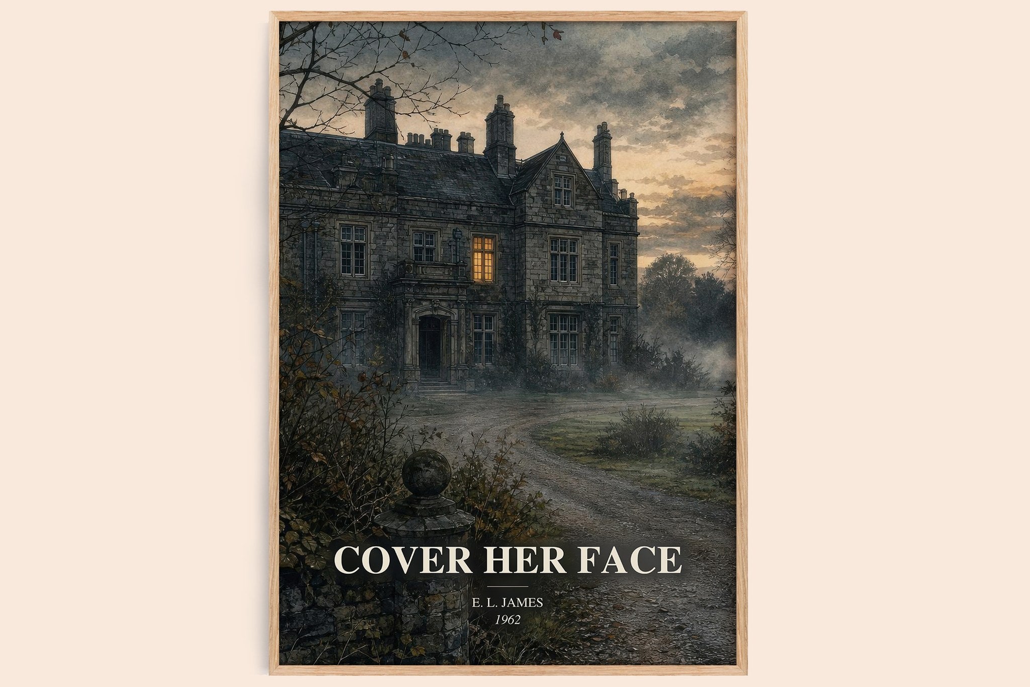 Cover Her Face Book Watercolour Illustration by E. L. James