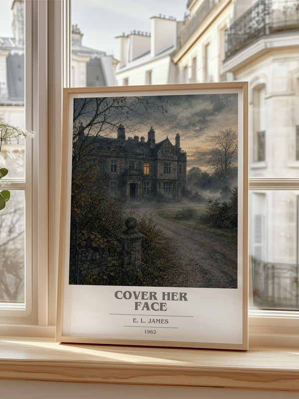 Cover Her Face book cover poster colour and style options – E. L. James book art