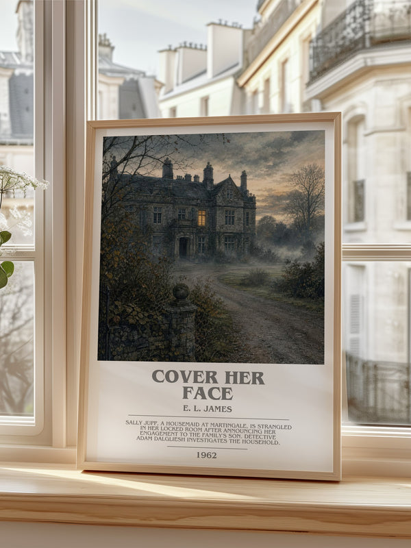 Cover Her Face bookish poster colour and style options – E. L. James book art