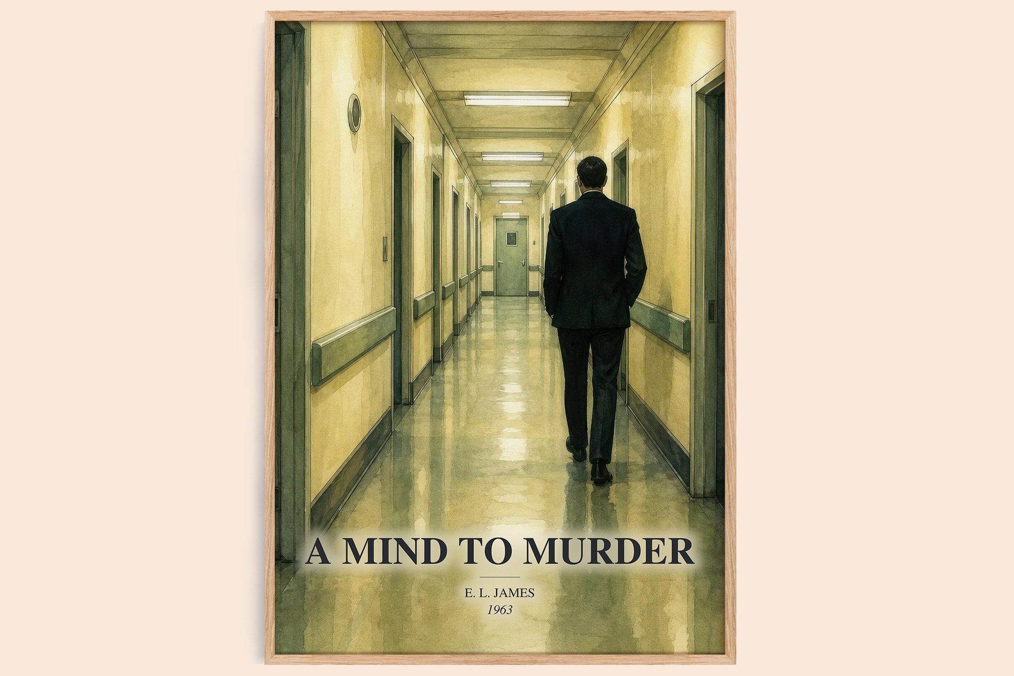 A Mind to Murder Book Watercolour Illustration by E. L. James