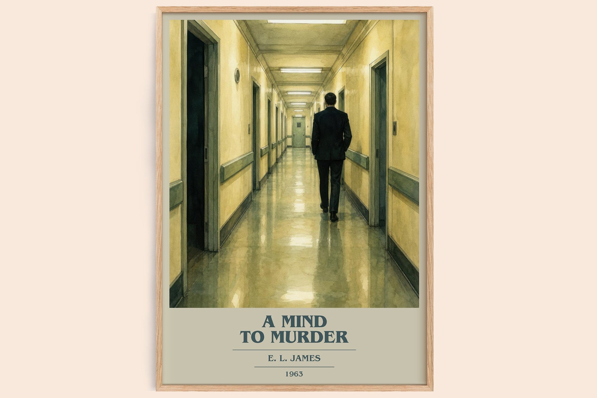 A Mind to Murder Book Cover Poster by E. L. James