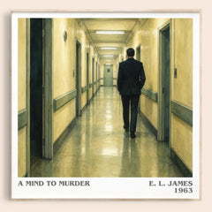 A Mind to Murder literary book poster by E. L. James – framed literary art print