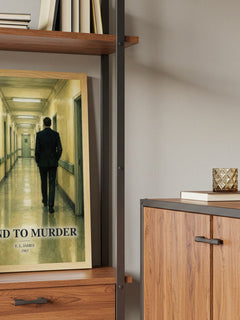 A Mind to Murder book watercolour illustration paper finish options – matte satin gloss